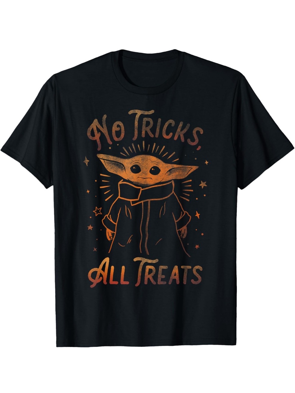 Star Wars The Mandalorian Halloween The Child No Tricks T-Shirt